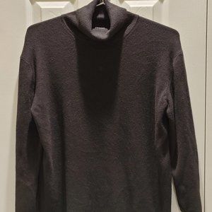 Mimi Maternity Ladies Black Ribbed Turtleneck Shirt sz. S